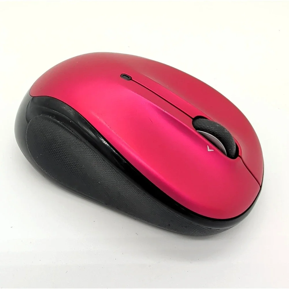 Logitech M325 Mouse Rose Red Pink 810 003137 Bluetooth Wireless w/ USB Dongle